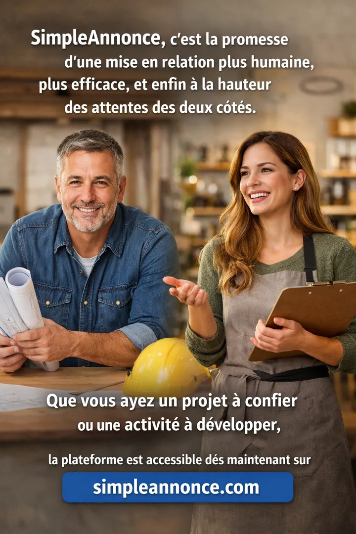 SimpleAnnonce : la plateforme intelligente qui connecte projets et professionnels