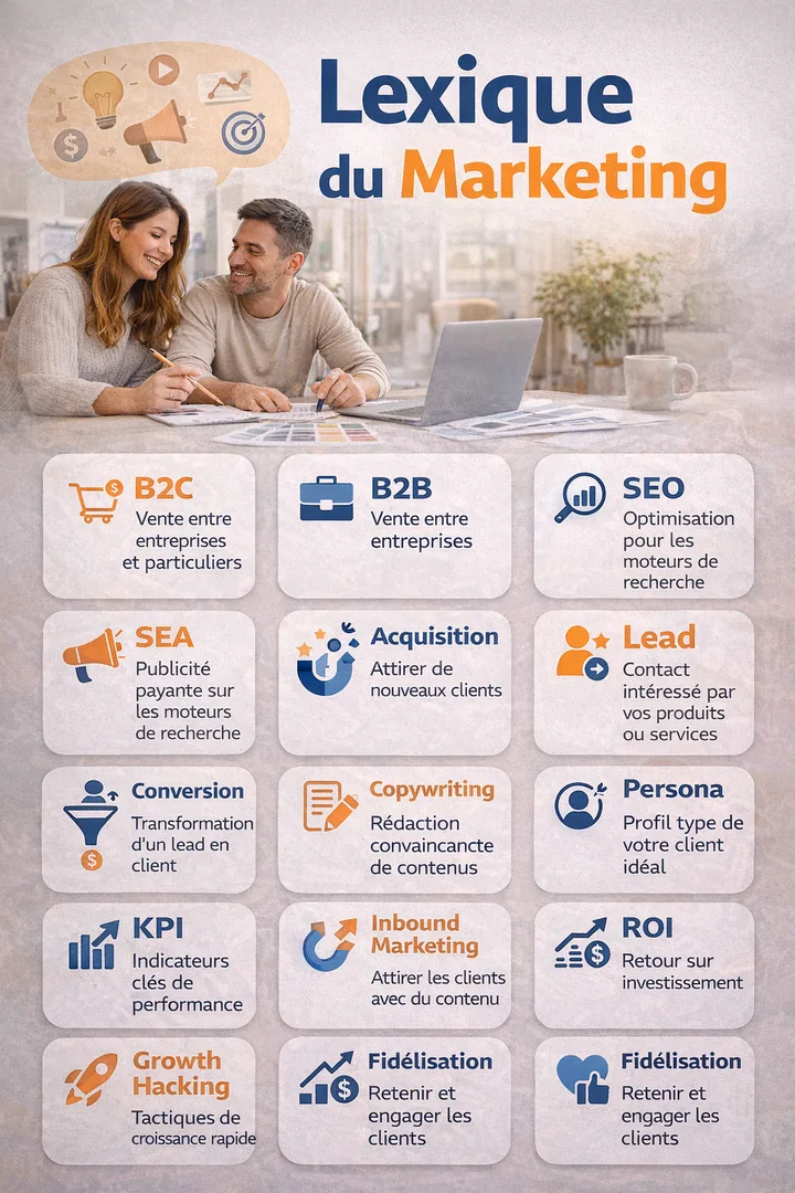 Le lexique du marketing : les termes essentiels à connaître