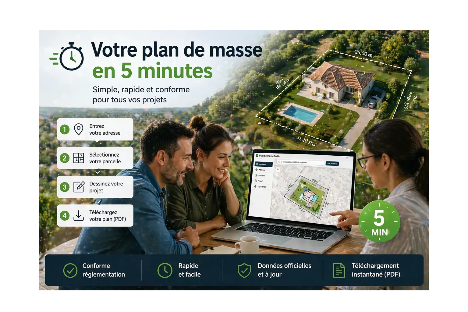 Votre plan de masse prêt en quelques clics grâce à deux ingénieurs de La Crau
